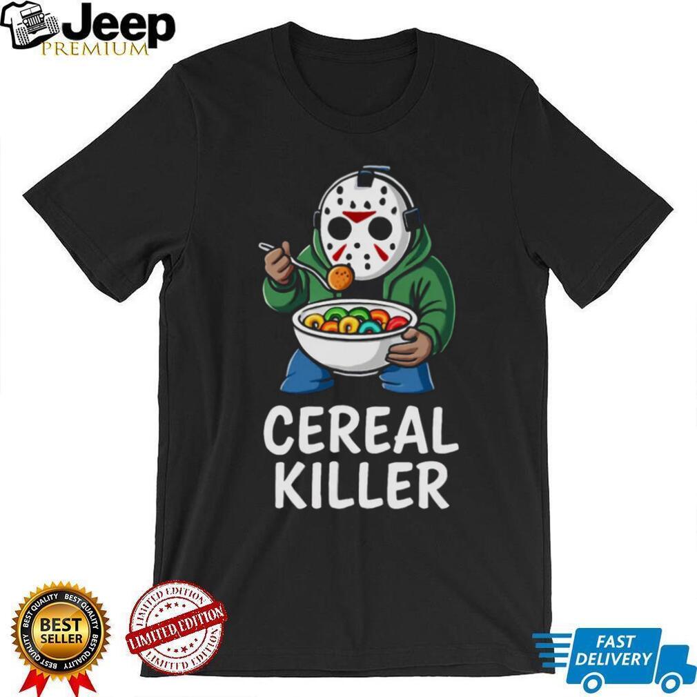 Jason Voorhees Cereal Killer Funny Horror Parody T Shirt