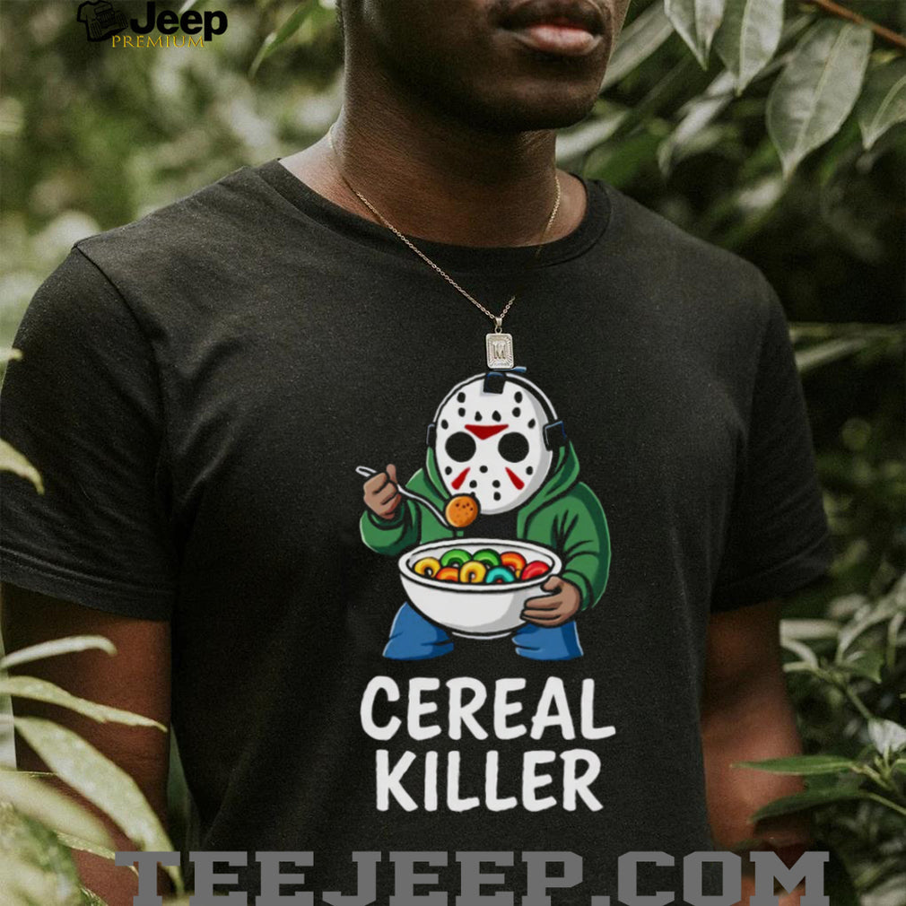 Jason Voorhees Cereal Killer Funny Horror Parody T Shirt