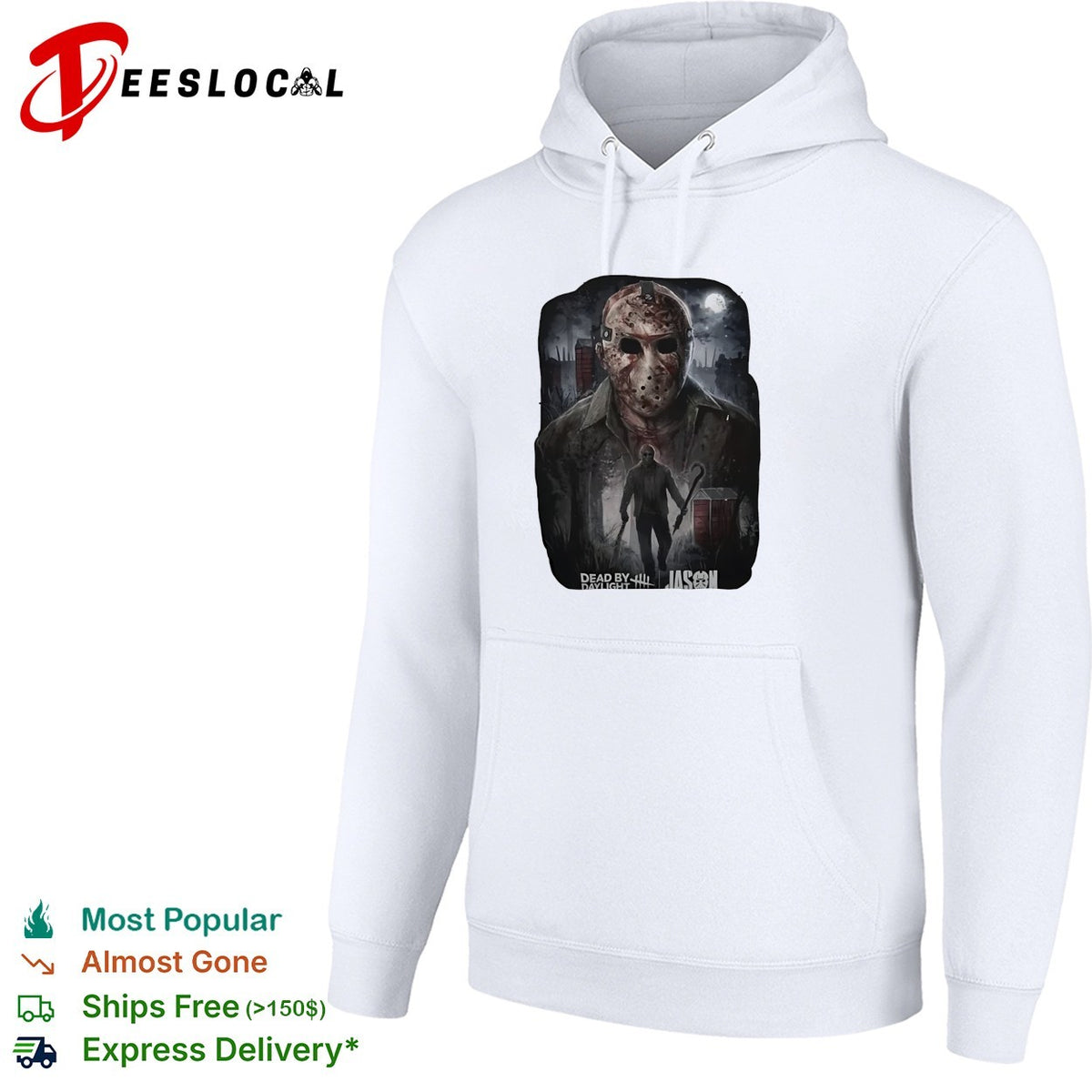 Jason Voorhees Friday the 13th Dead by Daylight Horror Fan Art Graphic shirt