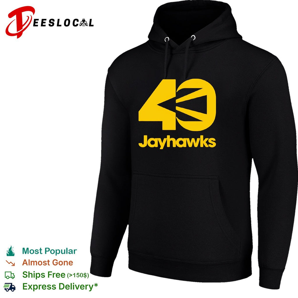 Jayhawks 40th Anniversary yellow design shirt