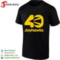 Jayhawks 40th Anniversary yellow design shirt