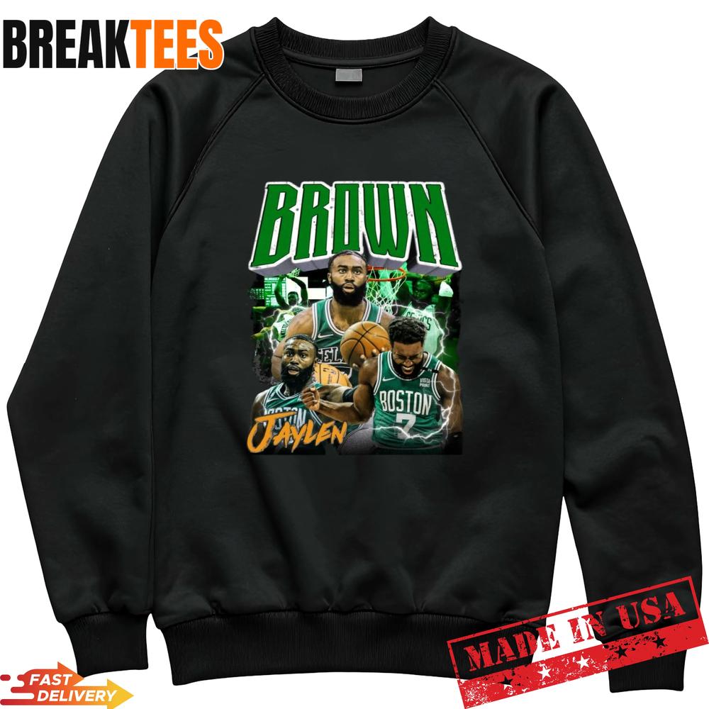 Jaylen Brown Boston Celtics Baseball Vintage 90s Retro Style T-Shirt