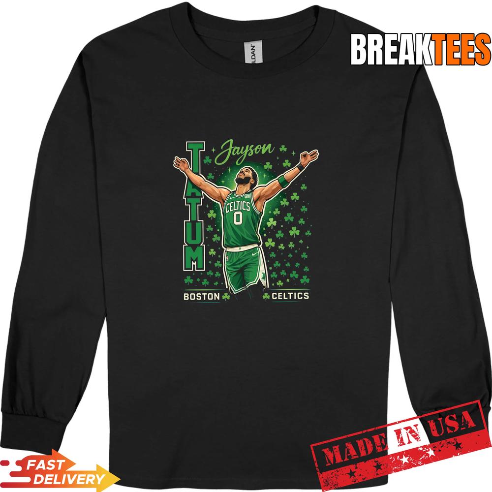 Jayson Tatum Boston Celtics Legend Shamrock Basketball Fan T-Shirt