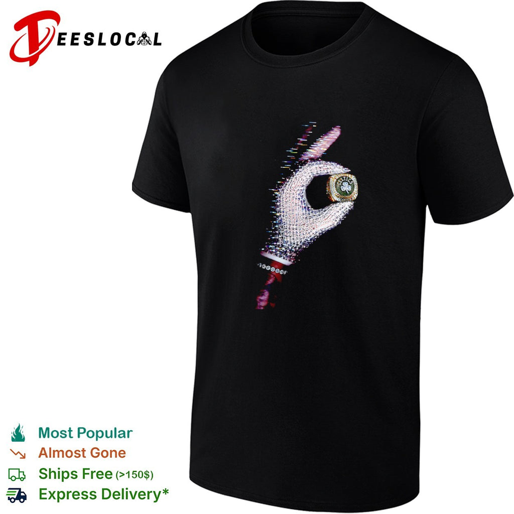Jayson Tatum Boston Celtics hand NBA Champions Ring Michael Jackson Style shirt