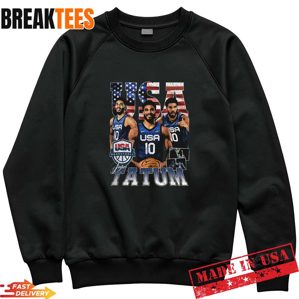 Jayson Tatum Team USA Basketball Streetwear Fan T-Shirt