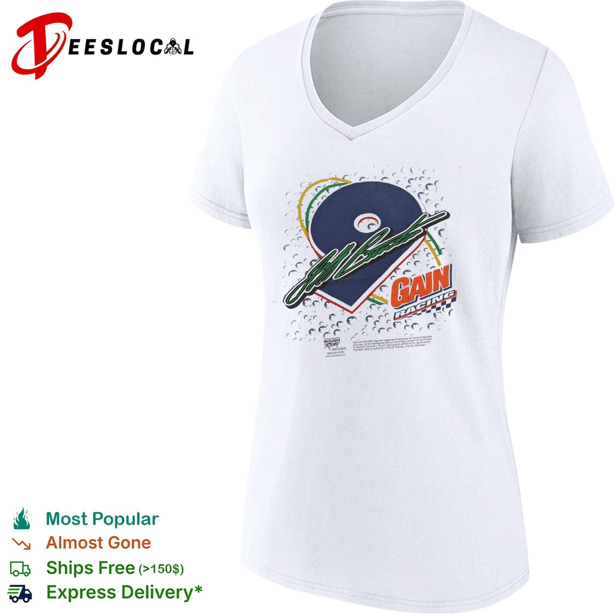 Jeff Burton Roush Racing 9 Gain Racing shirt