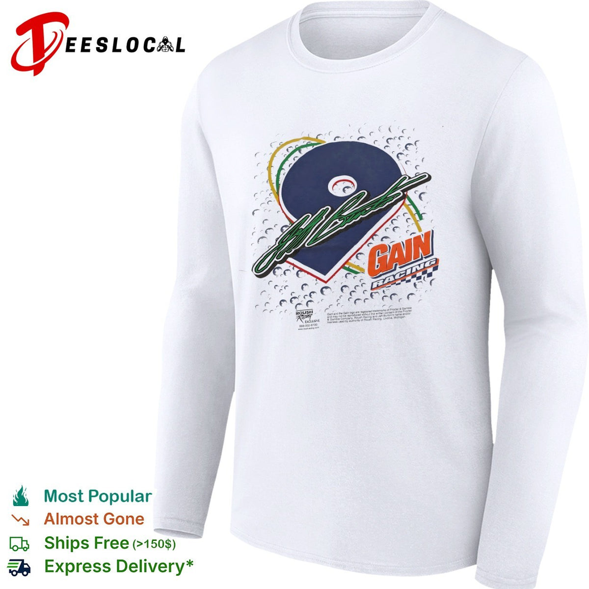 Jeff Burton Roush Racing 9 Gain Racing shirt