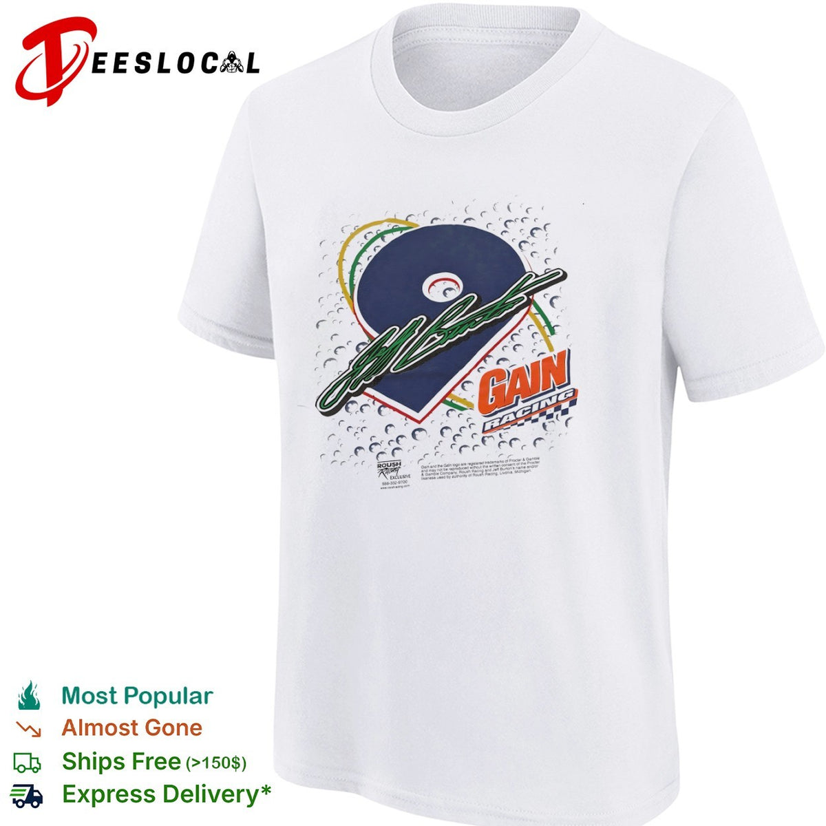 Jeff Burton Roush Racing 9 Gain Racing shirt