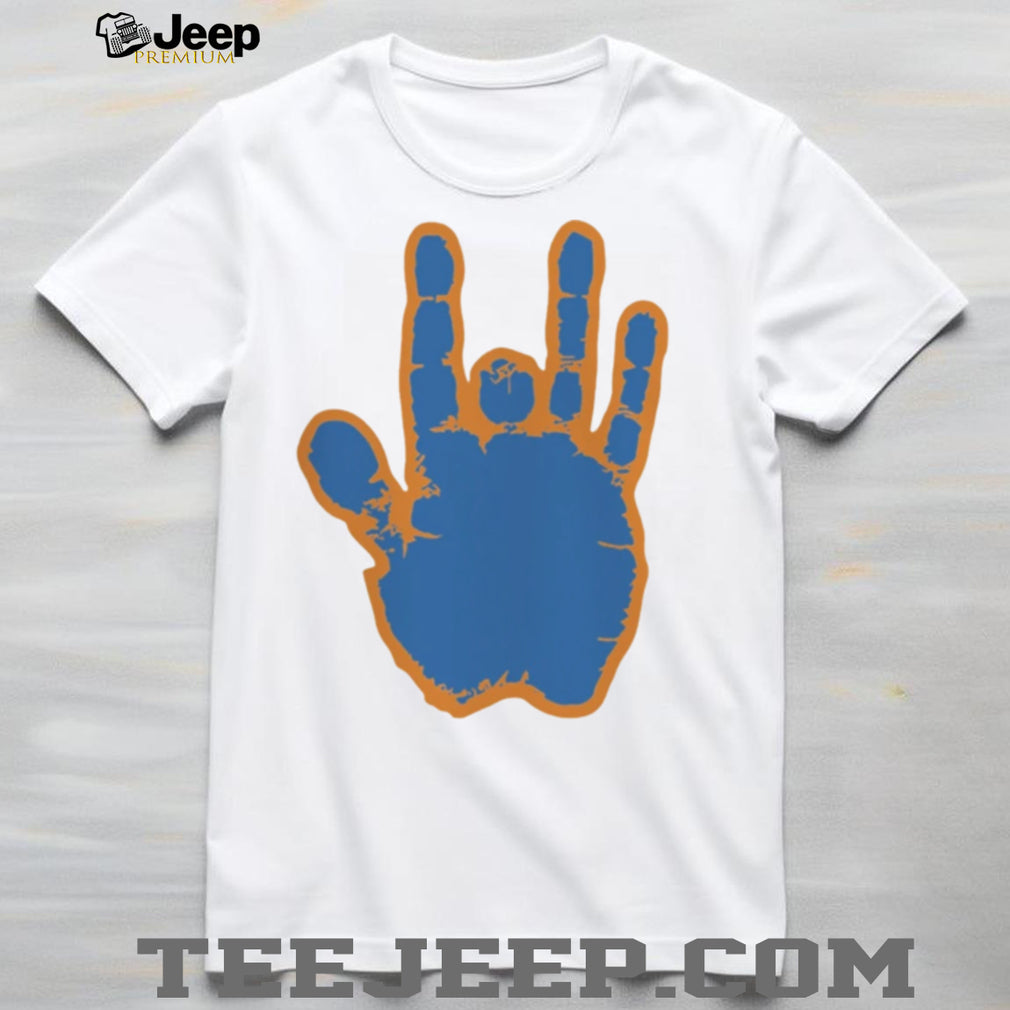 Jerry Garcia Blue & Orange Hand Shirt