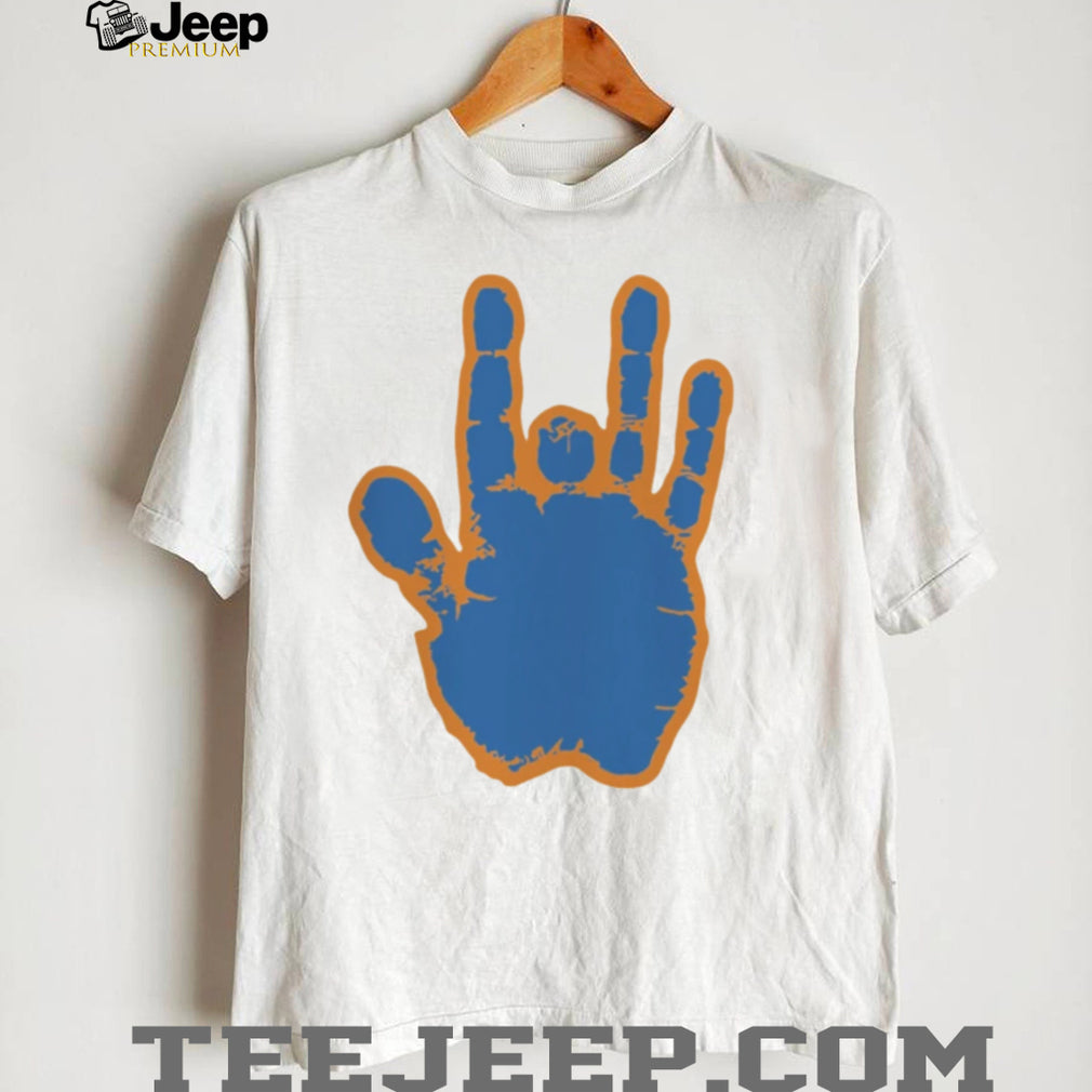 Jerry Garcia Blue & Orange Hand Shirt