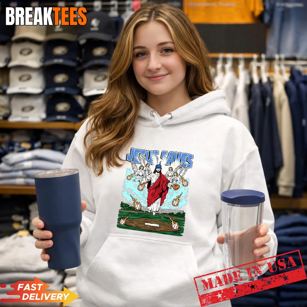 Jesus saves Christian Baseball Lovers T-Shirt