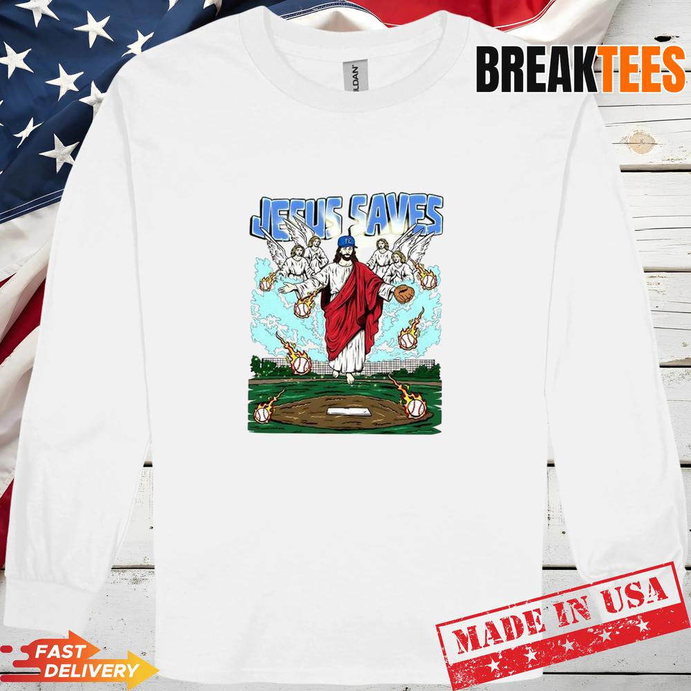 Jesus saves Christian Baseball Lovers T-Shirt