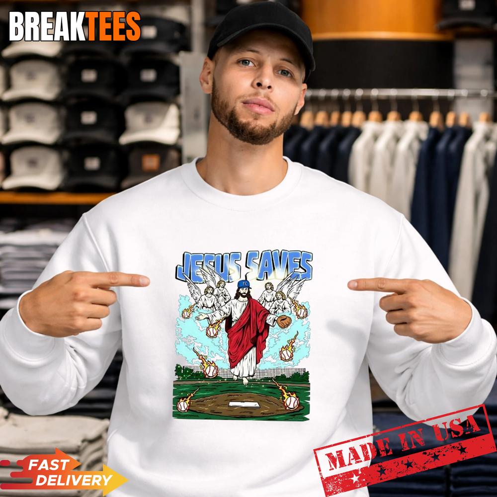 Jesus saves Christian Baseball Lovers T-Shirt