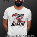 Jesus vs Satan “Not Today Satan” Basketball Dunk Graphic T Shirt