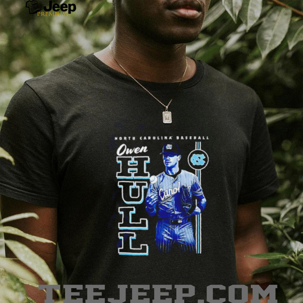 North Carolina Baseball Owen Pugh Owen hull portrait shirt