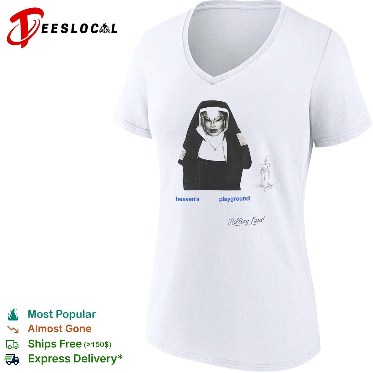 Jocelyn Wildenstein heaven’s playground Rolling Loud shirt