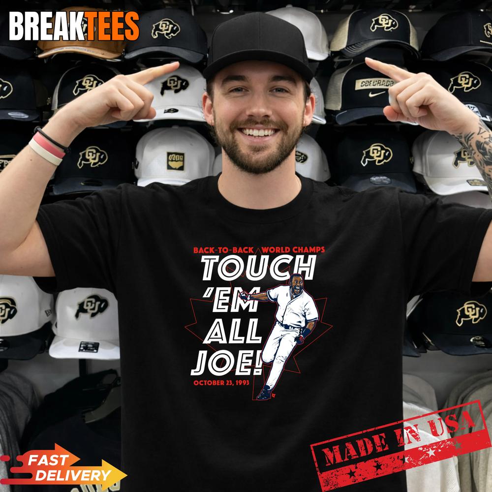 Joe Carter Touch ‘Em All Toronto Baseball Shirt
