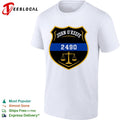 John O Keefe 2490 Law Enforcement Scale of Justice Memorial Honor shirt