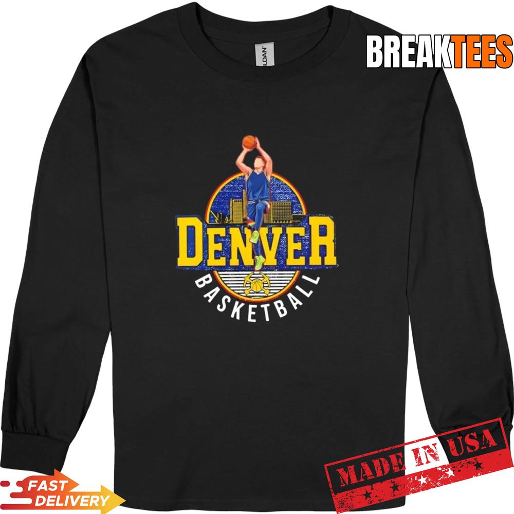 Joker Denver Nuggets Basketball Skyline T-Shirt