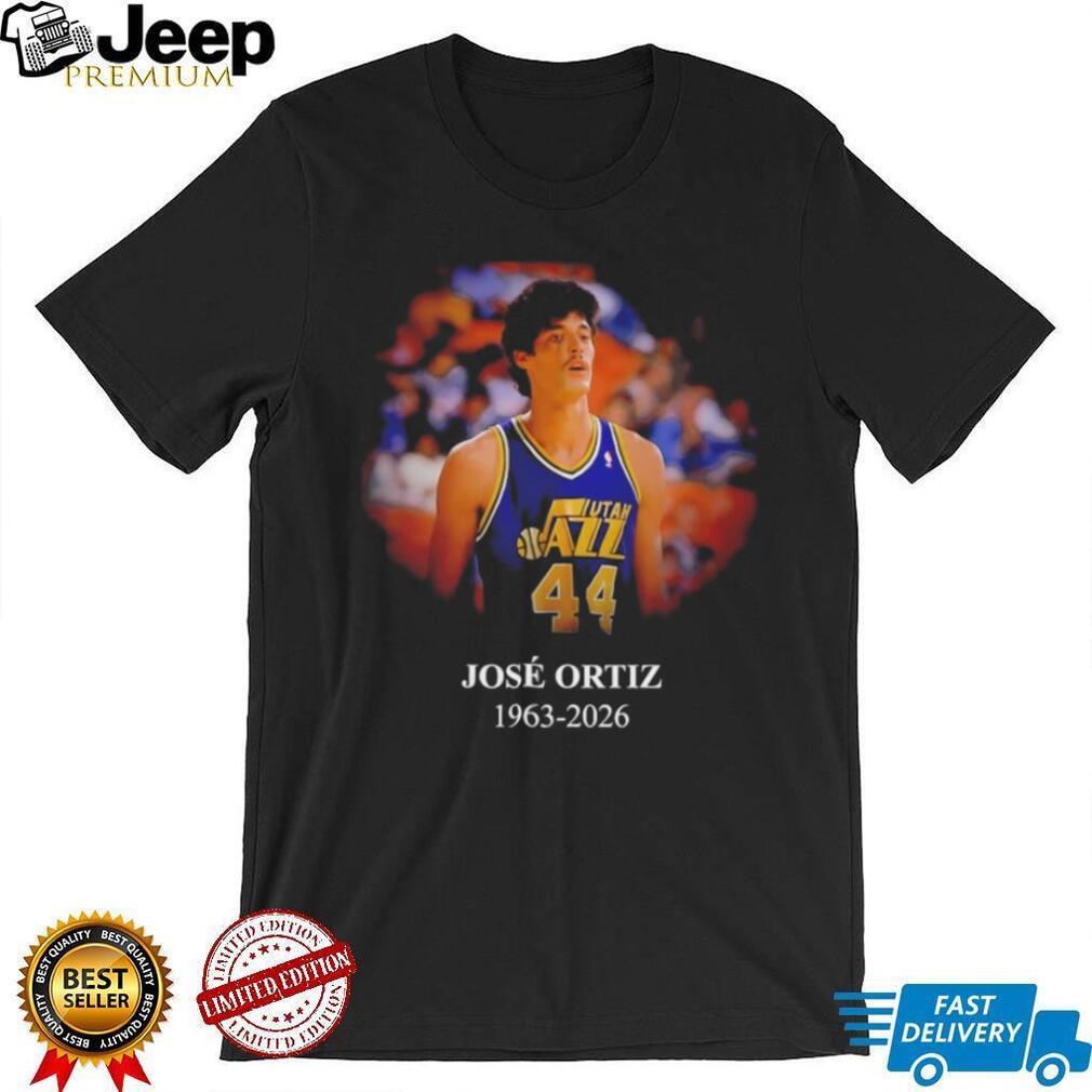 Jose Ortiz Utah Jazz #44 Memorial Tribute 1963 2026 Basketball T Shirt