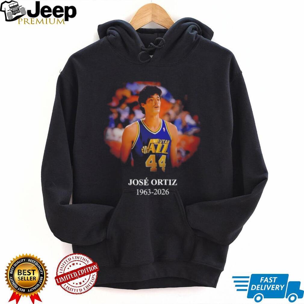 Jose Ortiz Utah Jazz #44 Memorial Tribute 1963 2026 Basketball T Shirt