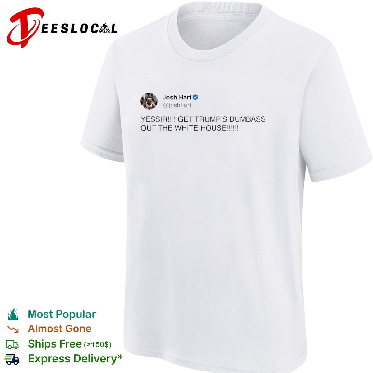 Josh Hart yessir get Trump’s dumbass out the white house shirt