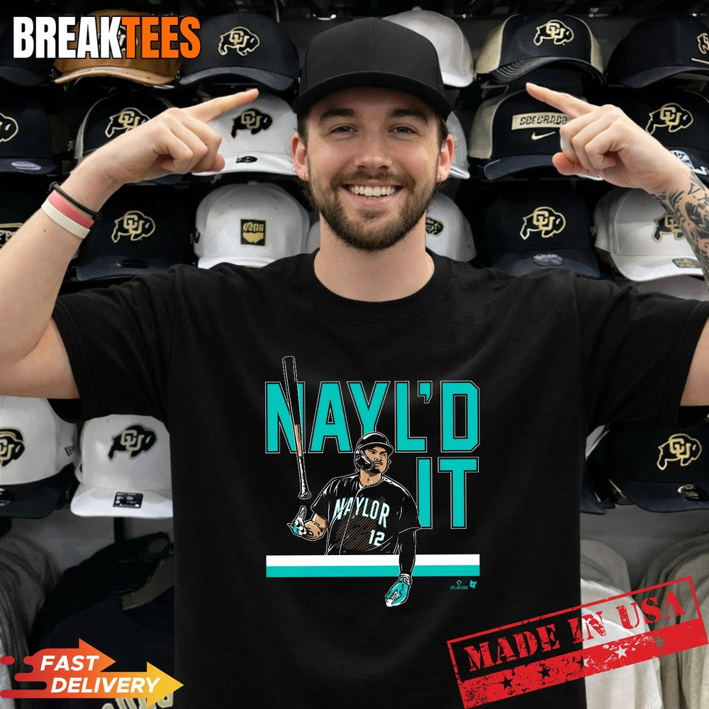Josh Naylor Nayl’d It Bat Flip Seattle Baseball Shirt