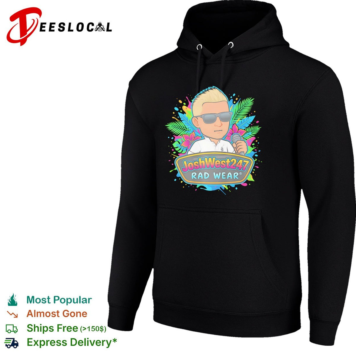 JoshWest247 Rad Wear tropical cartoon shirt