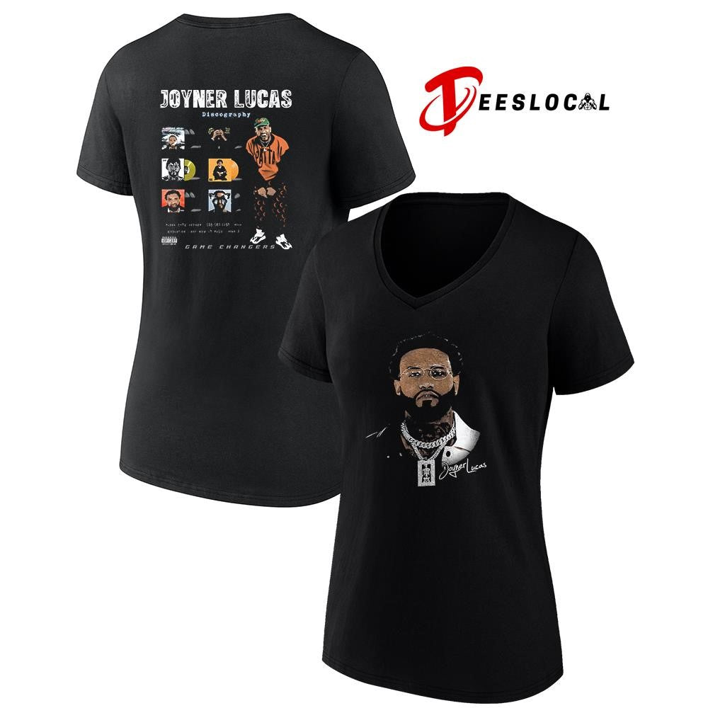 Joyner Lucas discography signature portrait graphic shirt