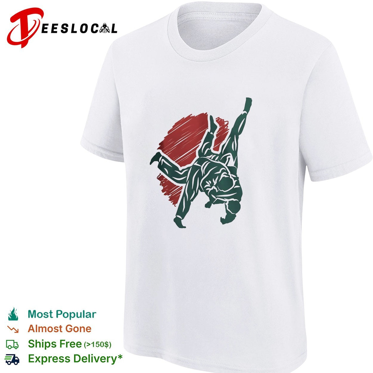 Judo Martial Arts Japanese Rising Sun Design Athletic Competition Martial Arts shirt