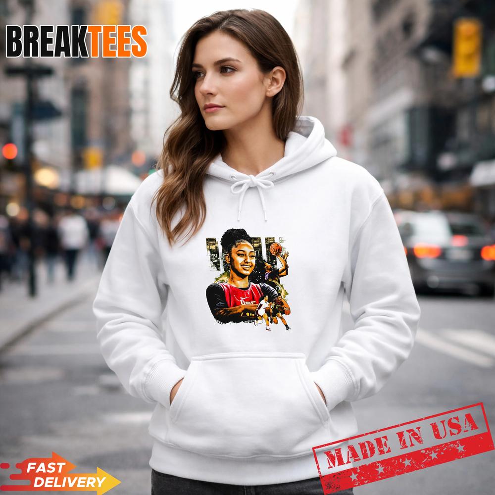 Juju Watkins Basketball Star Vintage Collage Graphic Fan T-Shirt