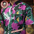 Jurrasic Park RSVLTS Nobody Cares Button Short Sleeve Hawaiian Shirt