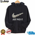 Just Pick It Cotton Swoosh Parody Funny Graphic T Shirt
