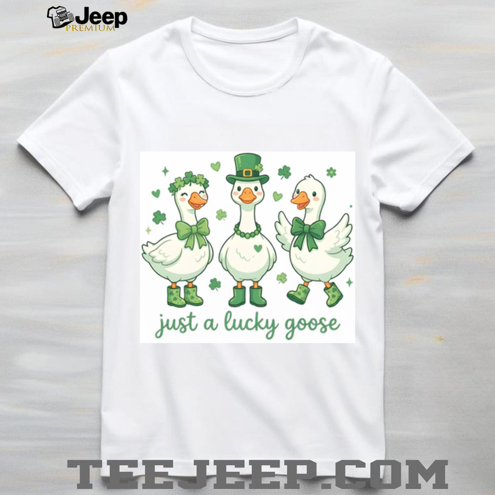 Just a Lucky Goose Trio Cute St. Patrick’s Day Farm Animals T Shirt