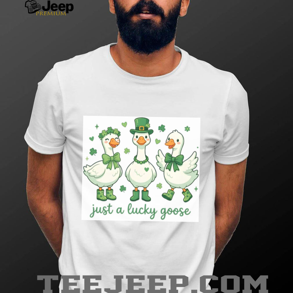Just a Lucky Goose Trio Cute St. Patrick’s Day Farm Animals T Shirt