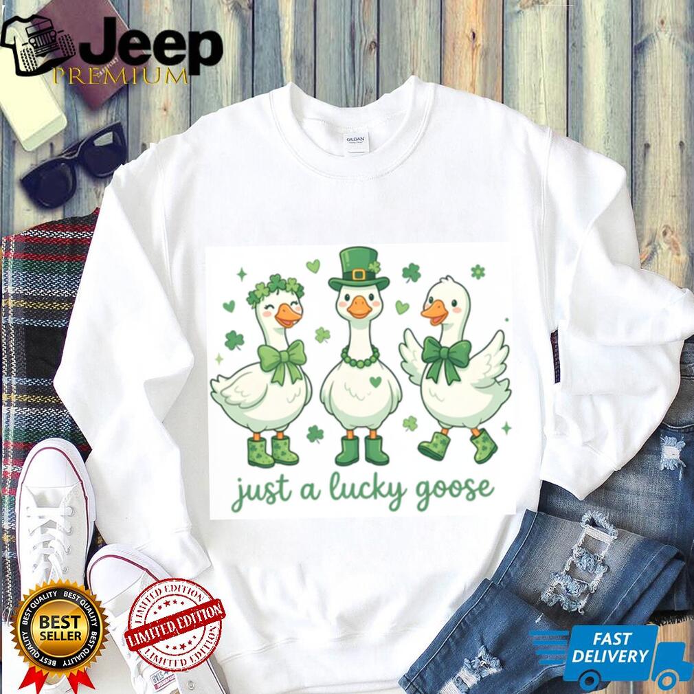 Just a Lucky Goose Trio Cute St. Patrick’s Day Farm Animals T Shirt