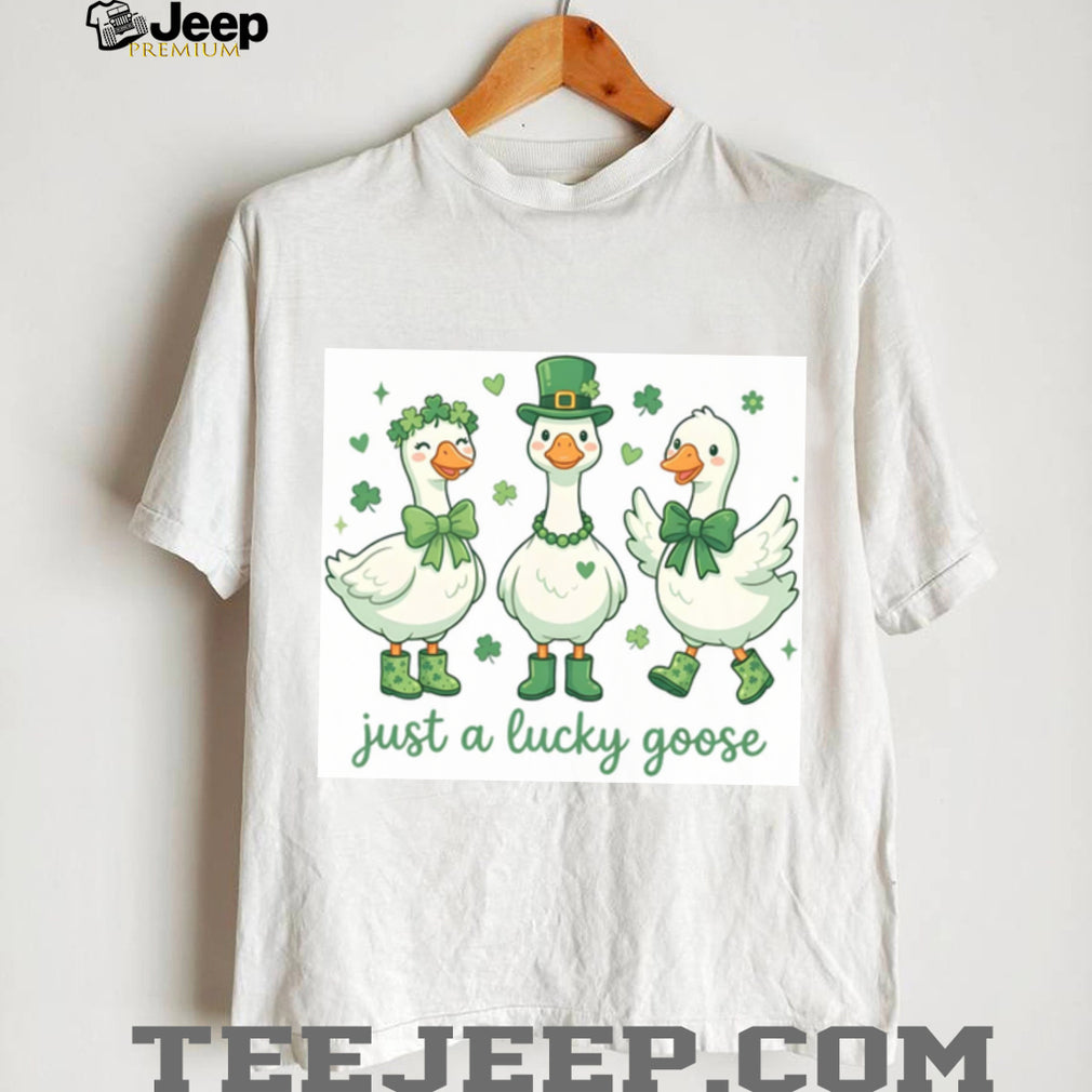 Just a Lucky Goose Trio Cute St. Patrick’s Day Farm Animals T Shirt
