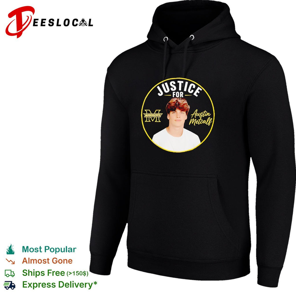Justice for Austin Metcalf Warriors memorial graphic shirt