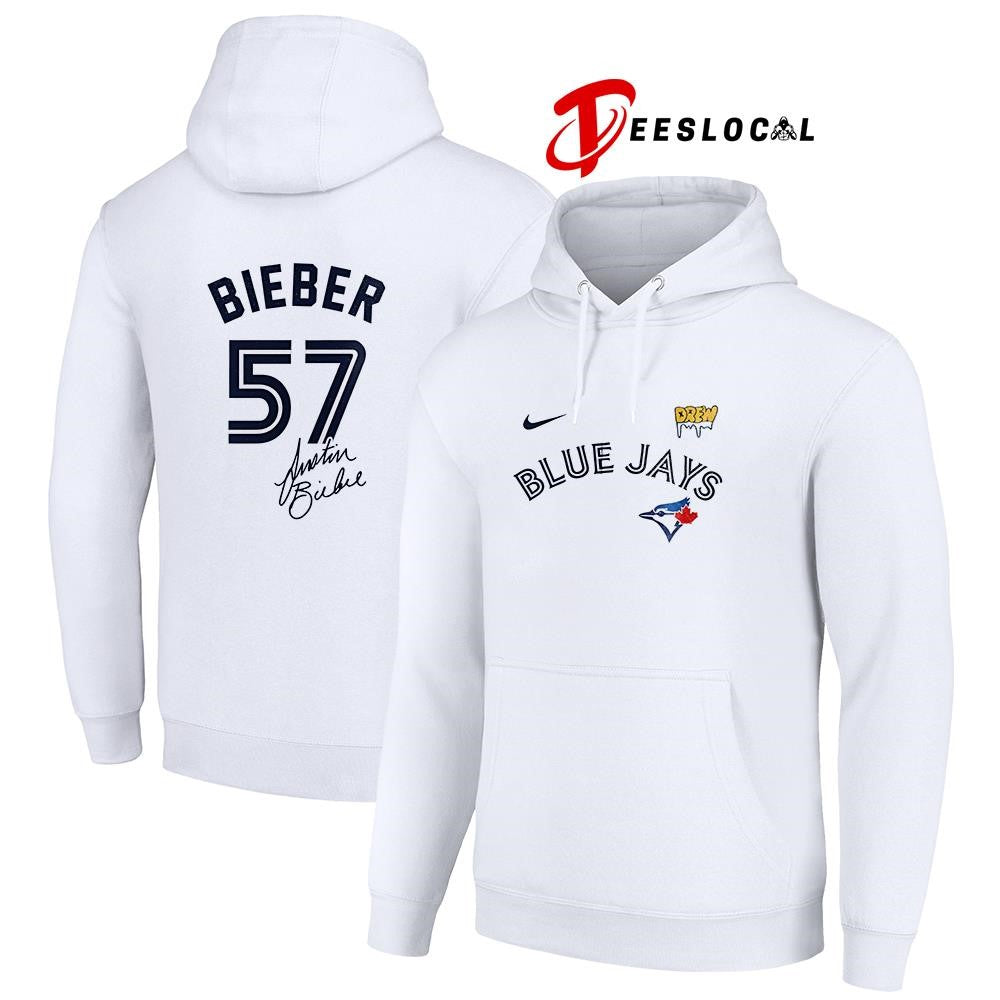 Justin Bieber x Toronto Blue Jays world series signature logo shirt