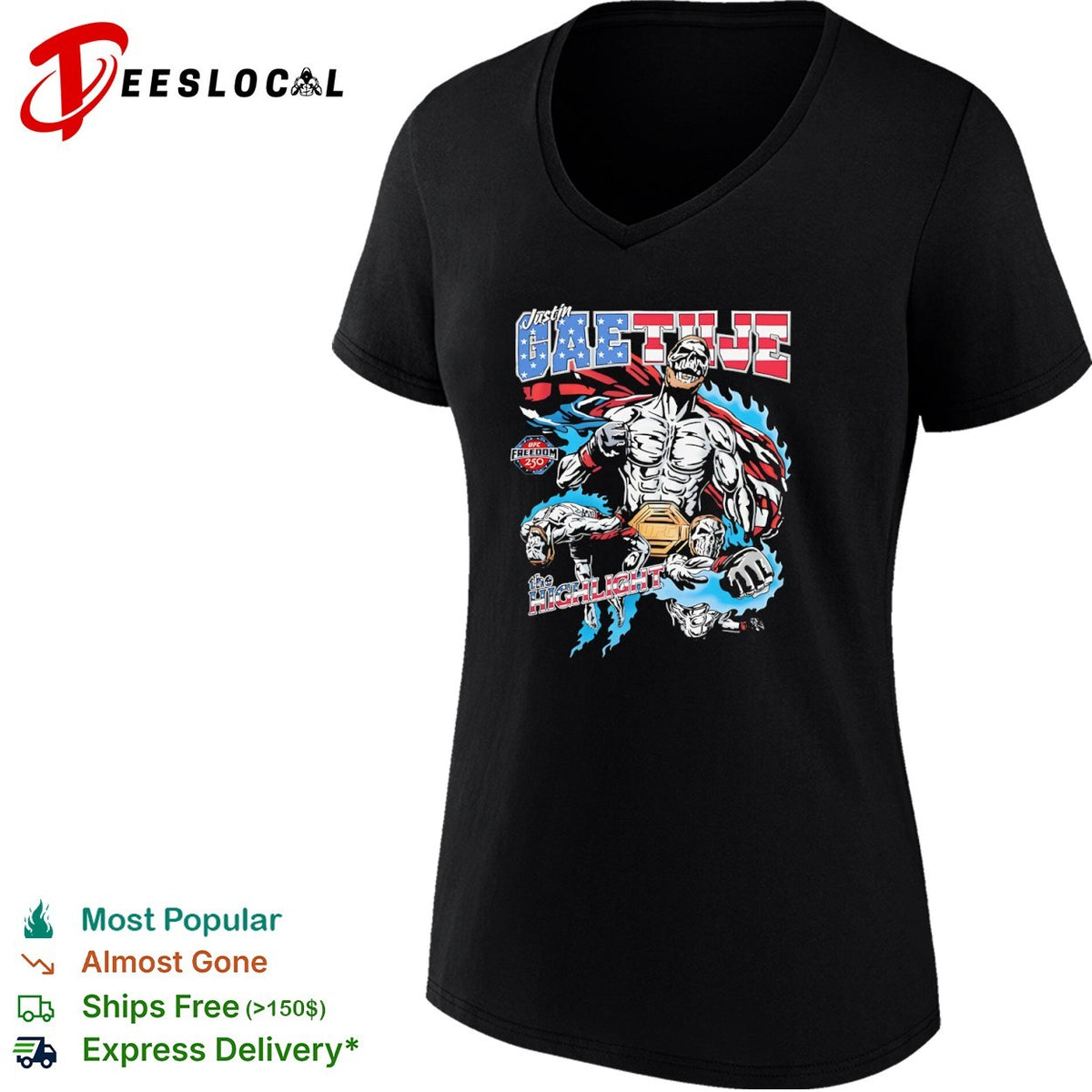 Justin Gaethje UFC Freedom 250 The Highlight shirt