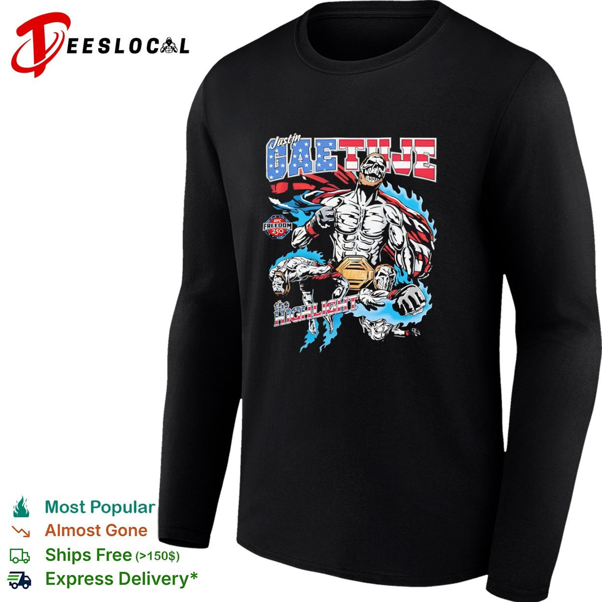 Justin Gaethje UFC Freedom 250 The Highlight shirt