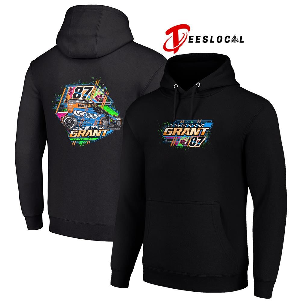 Justin Grant NOS energy drink car racing shirt