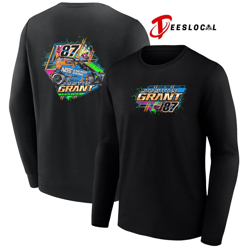 Justin Grant NOS energy drink car racing shirt