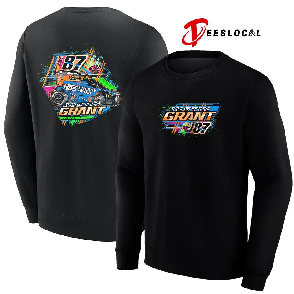 Justin Grant NOS energy drink car racing shirt