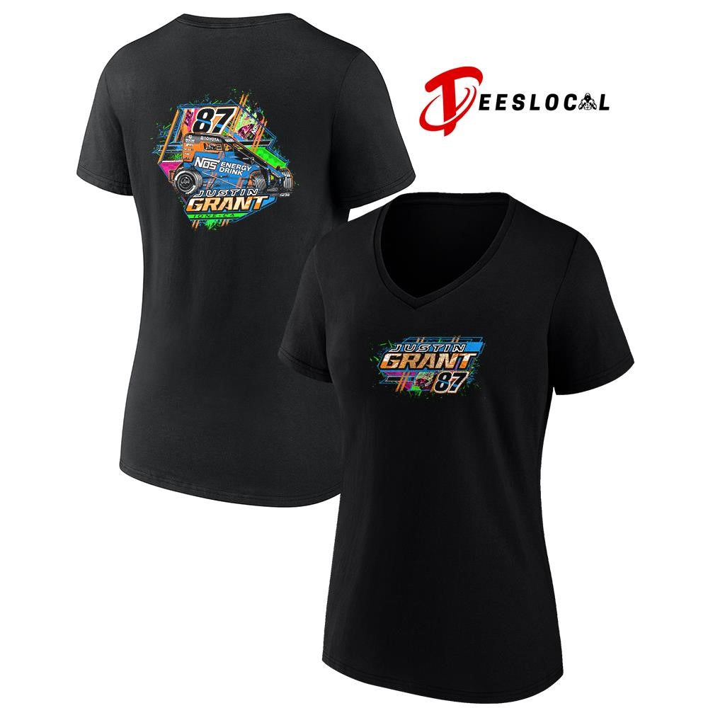 Justin Grant NOS energy drink car racing shirt