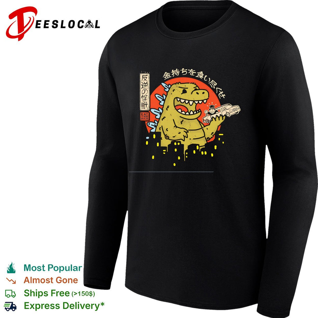 Kaiju vs Rich Uncle Pennybags Eat the Rich shirt