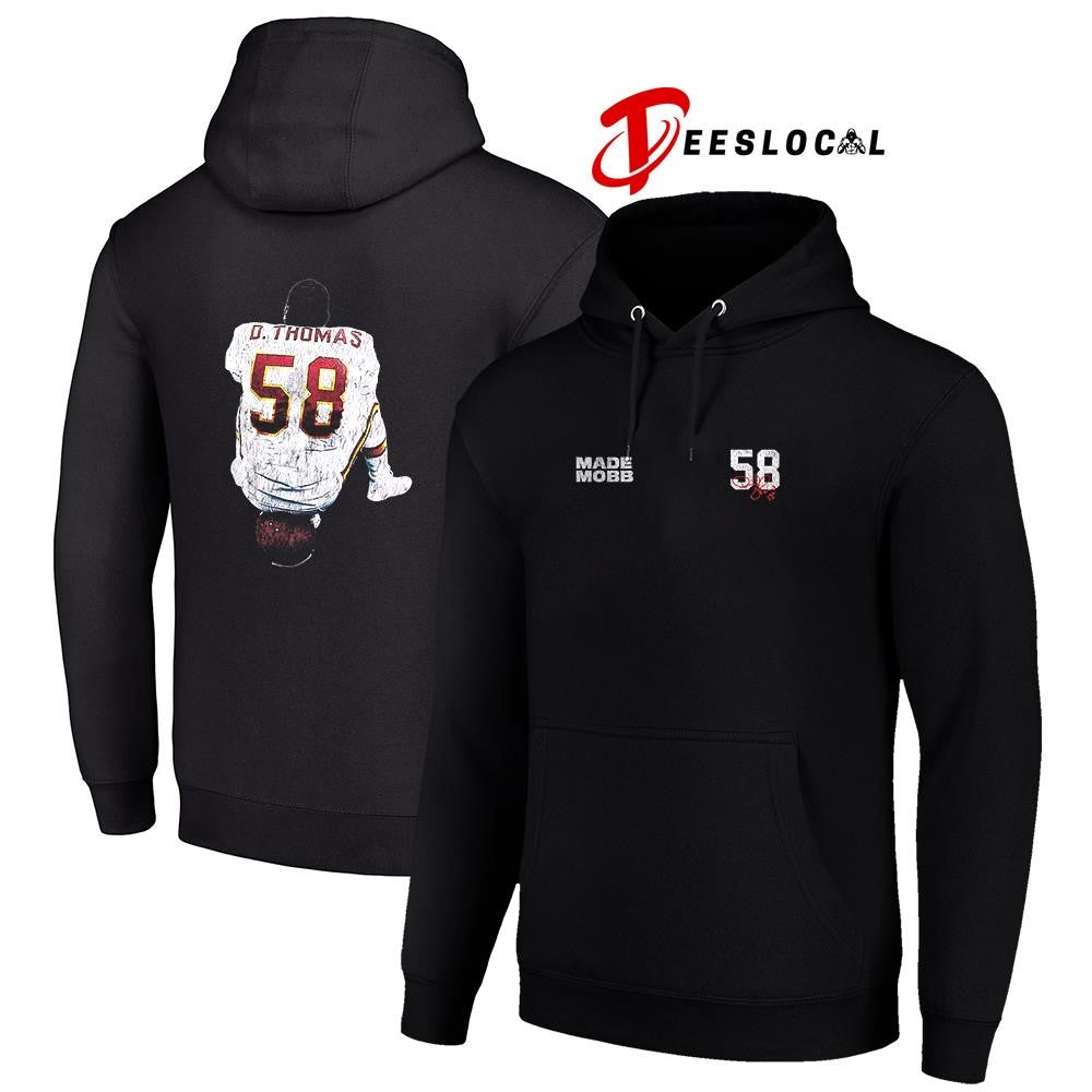 Kansas City Chiefs Derrick Thomas X MADE MOBB 58 signature graphic shirt