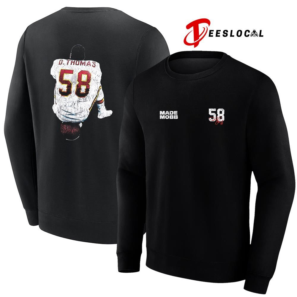 Kansas City Chiefs Derrick Thomas X MADE MOBB 58 signature graphic shirt