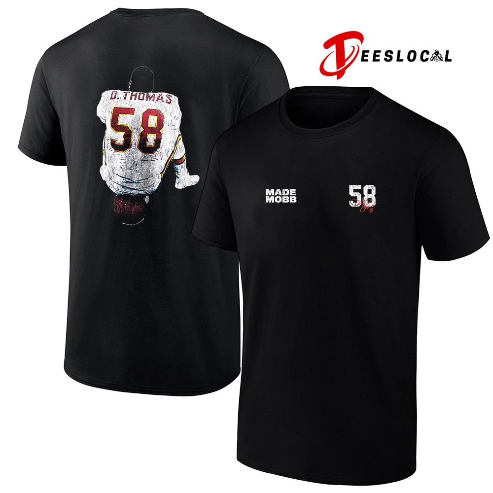Kansas City Chiefs Derrick Thomas X MADE MOBB 58 signature graphic shirt