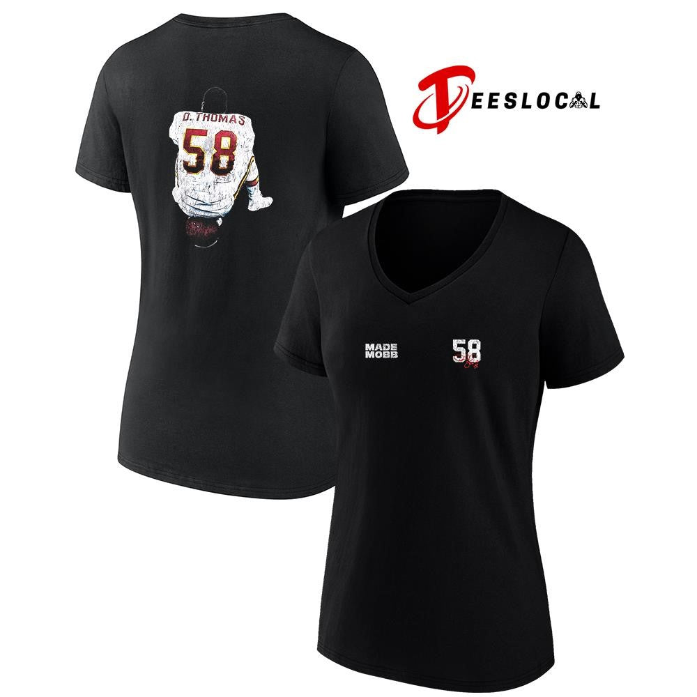 Kansas City Chiefs Derrick Thomas X MADE MOBB 58 signature graphic shirt